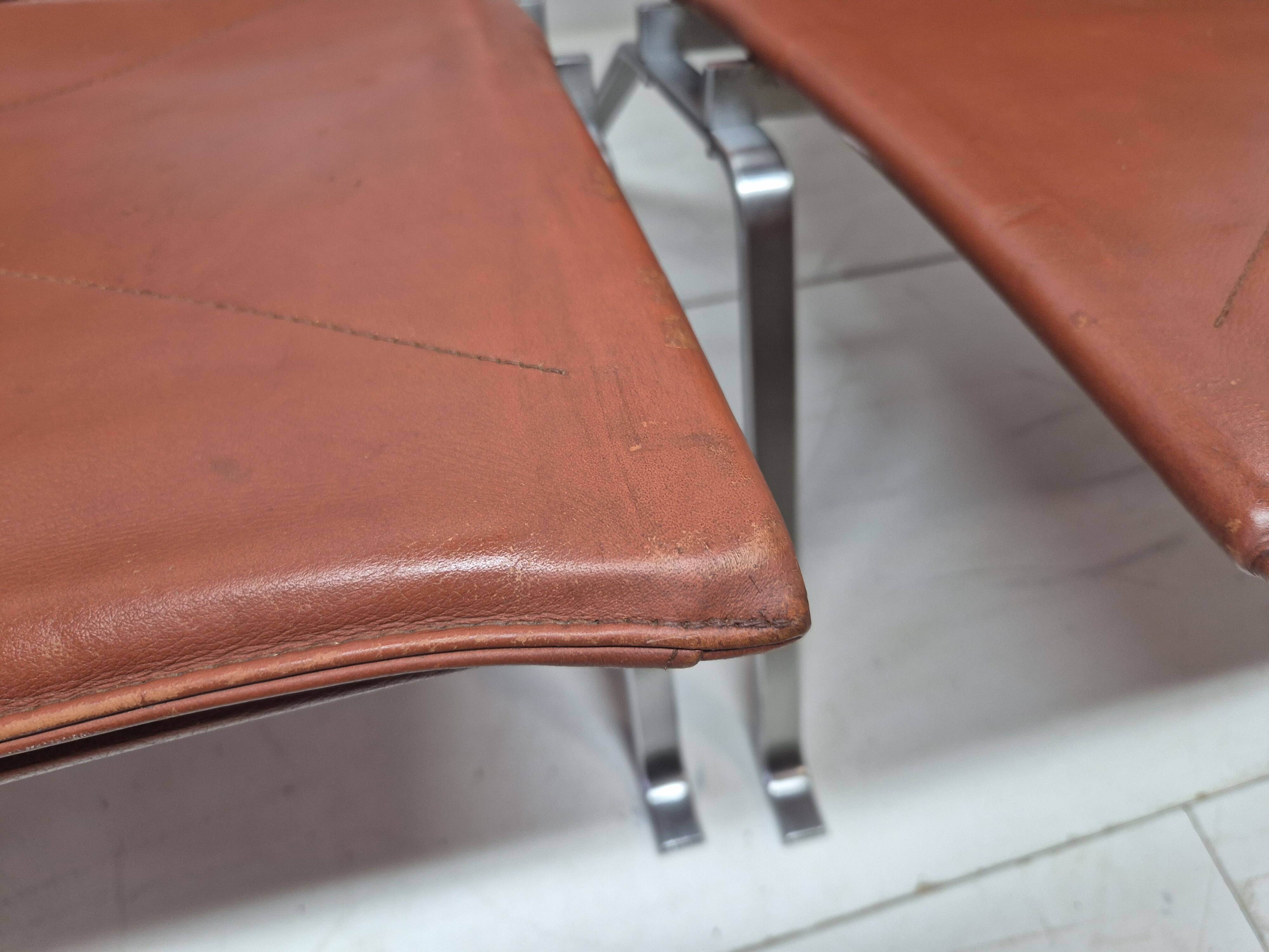 Poul Kjaerholm (1929-1980) pair of PK22 low chairs, Kold Christensen