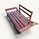 Structure de banquette-lit convertible en bois avec tiroir de rangement
