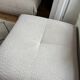 Pouf bouclette blanche SIA