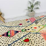 Handcrafted Moroccan Berber carpet 184 x 160 CM