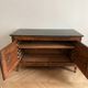 Buffet ancien en marqueterie avec plateau en marbre