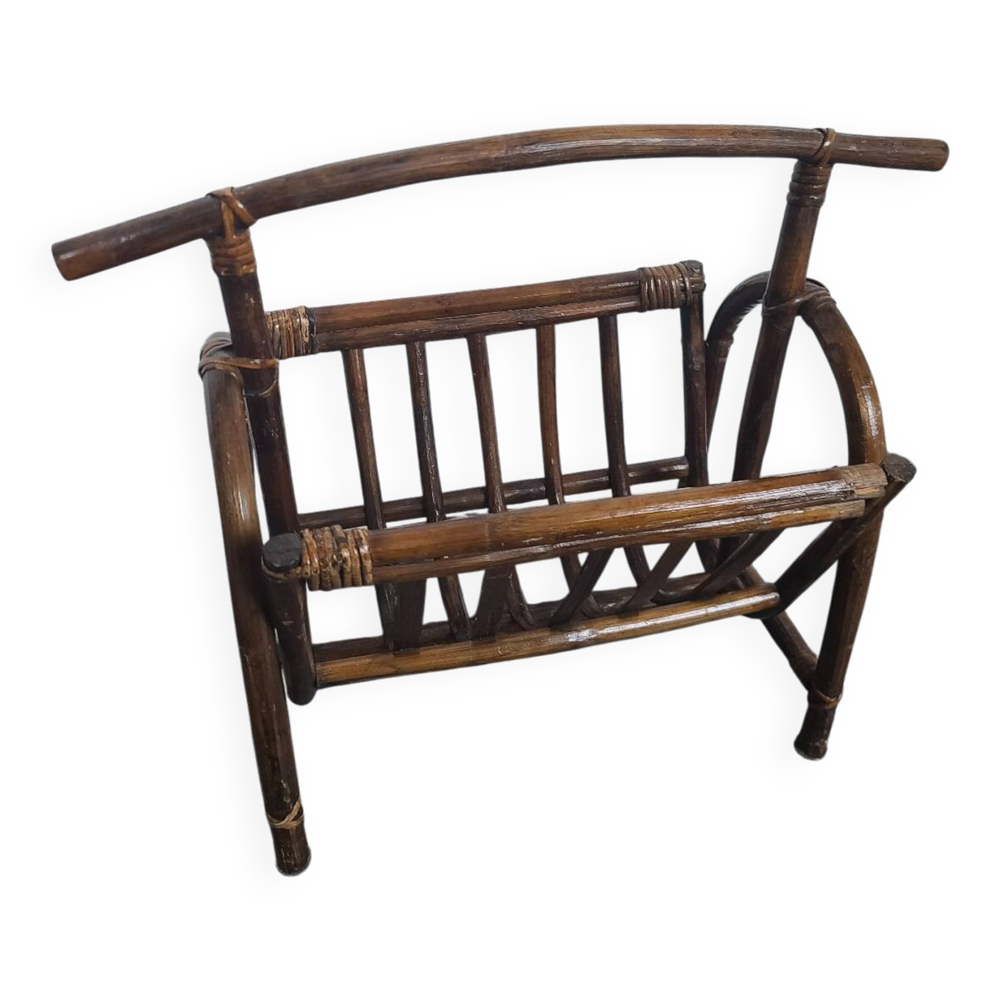 Bamboo magazine rack