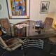 Vintage chrome space age table