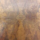 Art deco veneer walnut side table