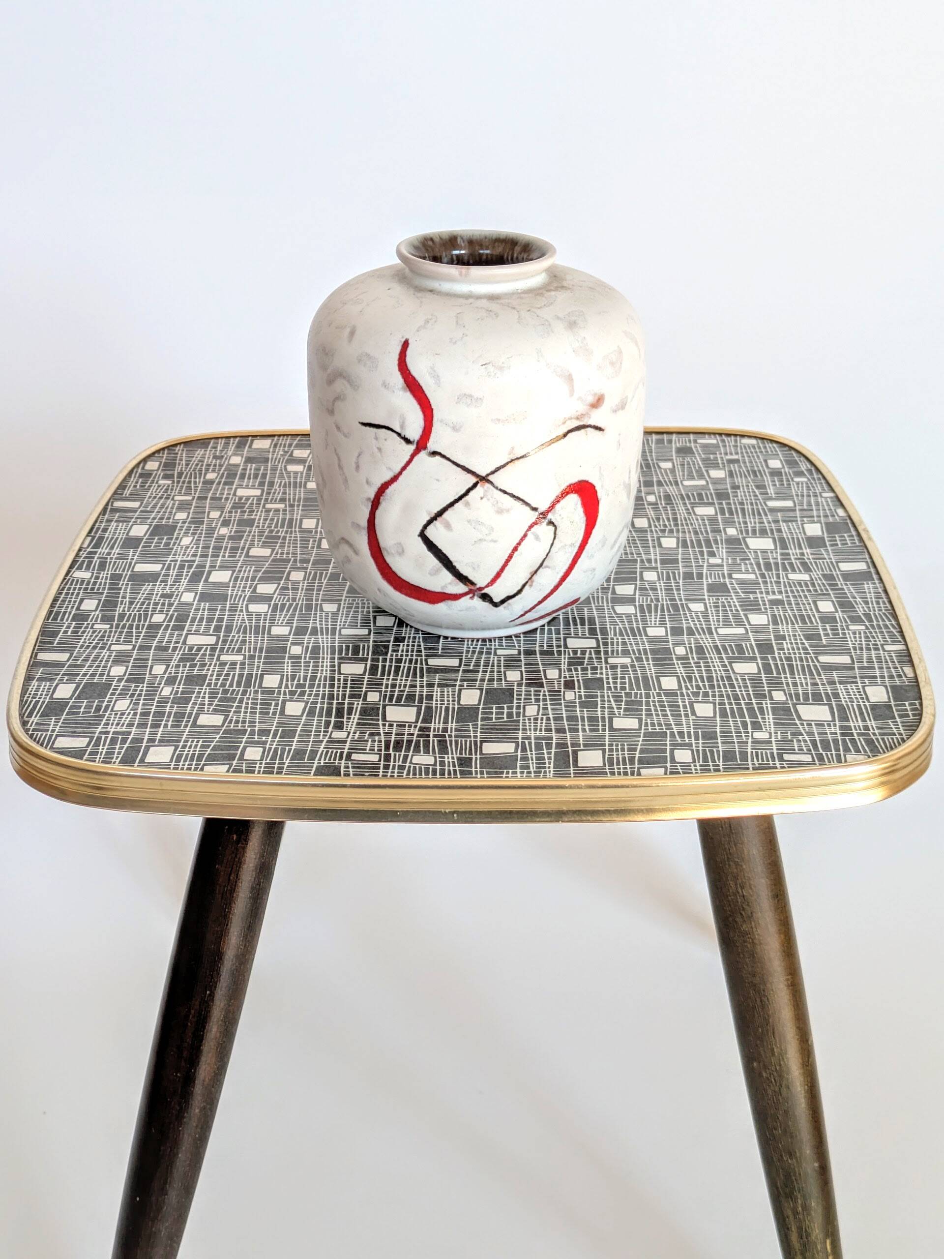 Vintage Carstens Tönnieshof "Attika" round vase, 1960s