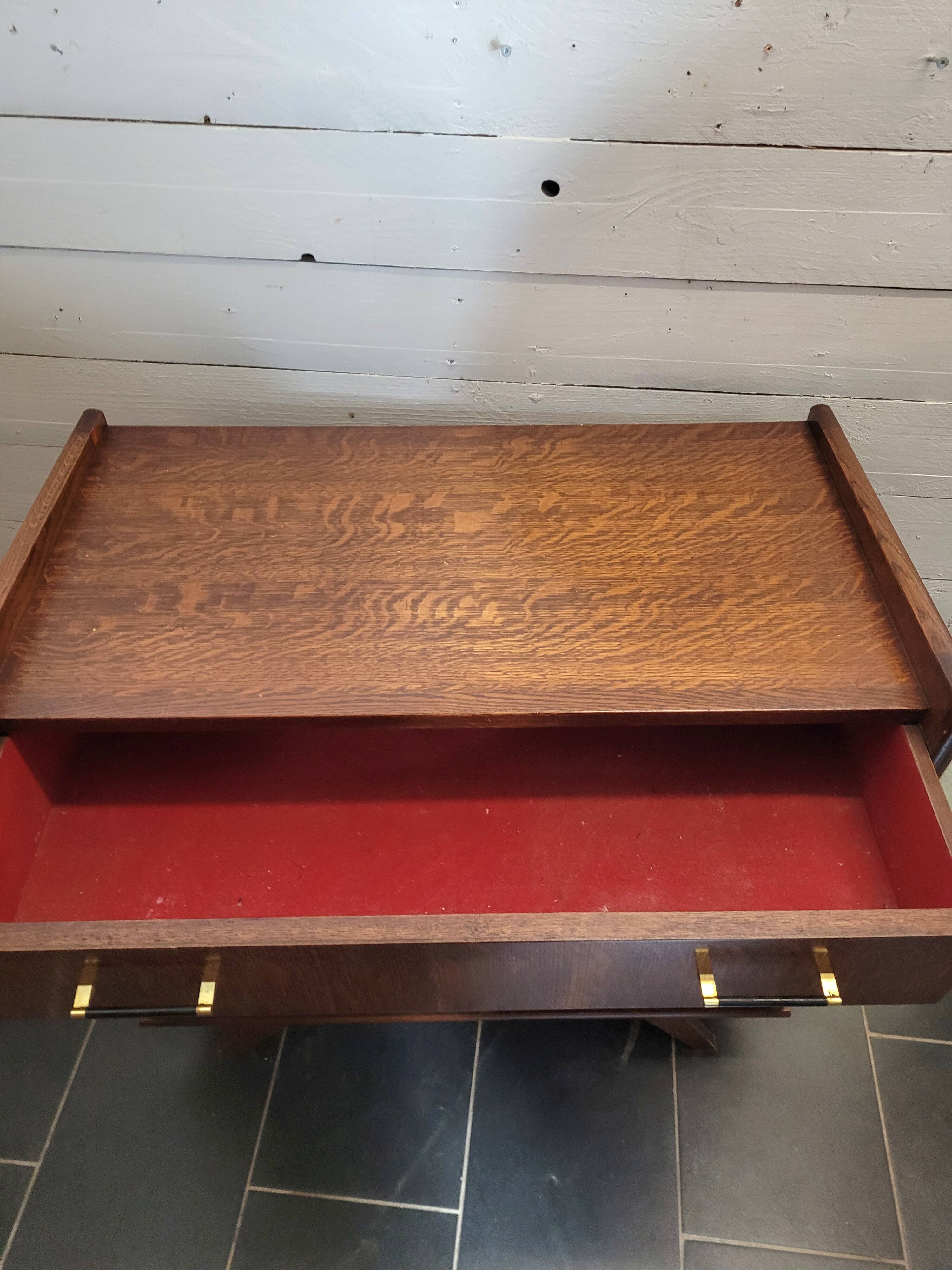 Vintage 60s oak chest of drawers