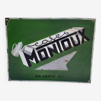 Café Montoux enameled plate