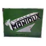 Café Montoux enameled plate