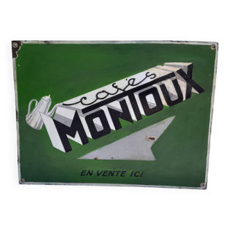 Café Montoux enameled plate