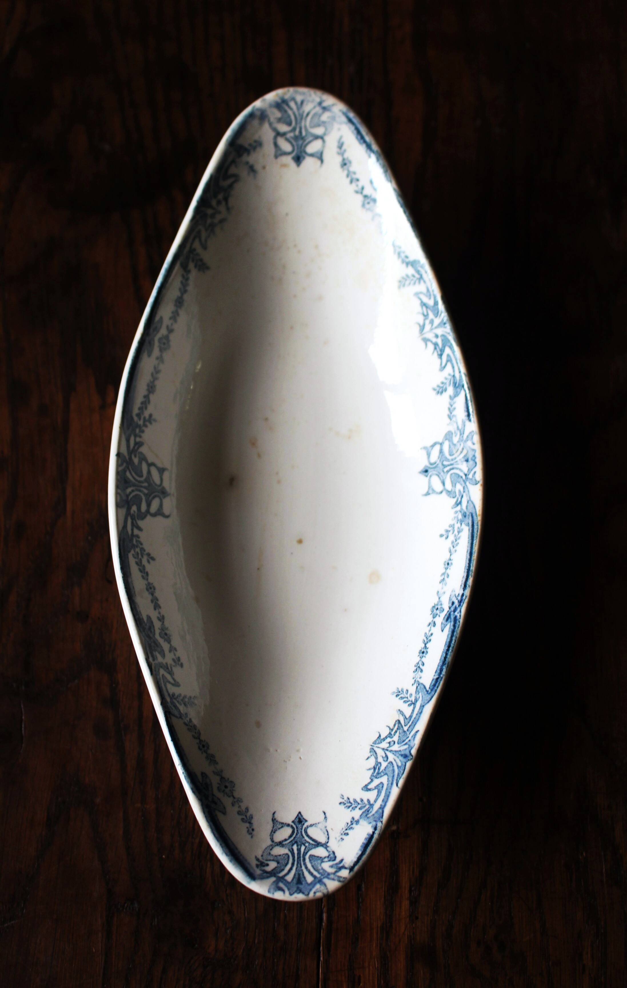 Blue Sarreguemines Vaucluse Ironstone Plate