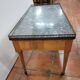 Table basse en merisier style Louis XVI dessus marbre