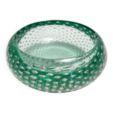 Aquamarine Bullicante Murano Glass Ashtray - Trinket Bowl