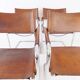Matteo Grassi MG5 set of 4 leather cantilever chairs