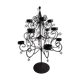 Black metal candlestick for 12 candles