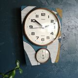 Vintage silent wall clock thermometer "Hangarter"