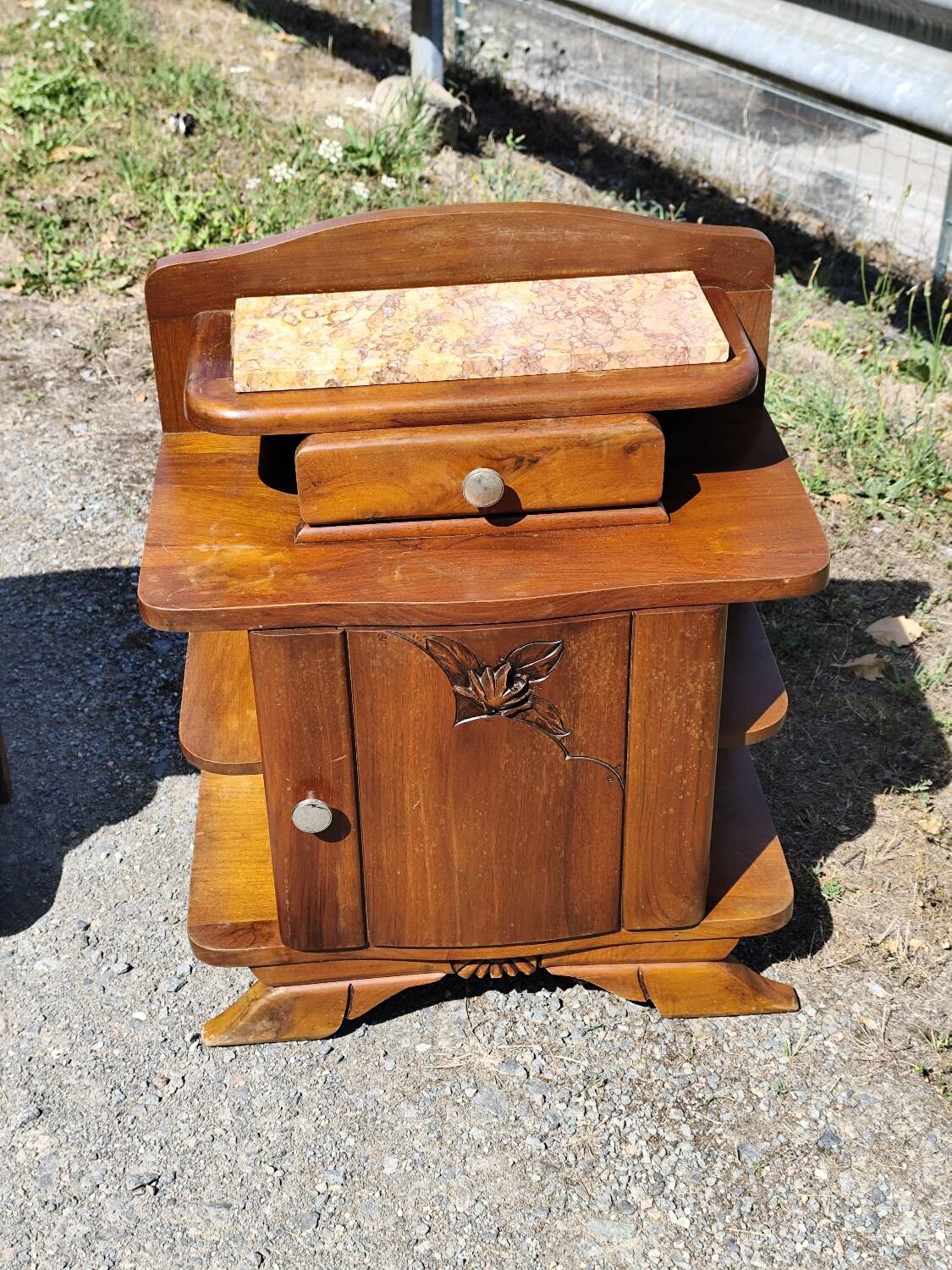 Paire de chevets bois année 50