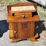 Paire de chevets bois année 50