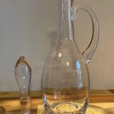 Decanting carafe and batch of 6 glasses
