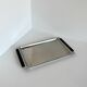 Vintage Stainless Steel With Wood Handles Serving Platter