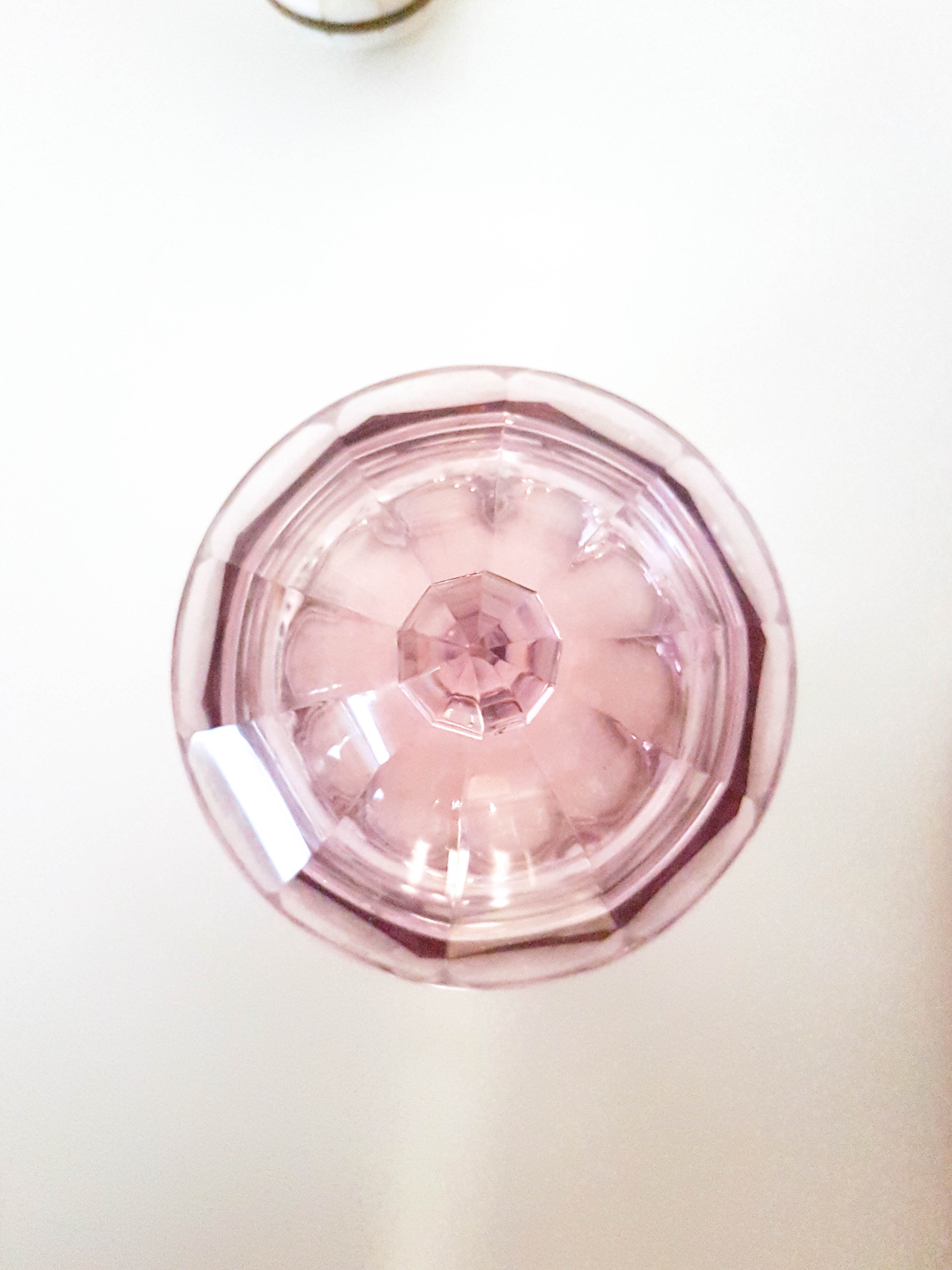 Candy pot in vintage purple glass
