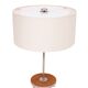 Table or Desk lamp Leather inlay attrib to J.T.Kalmer 1960s
