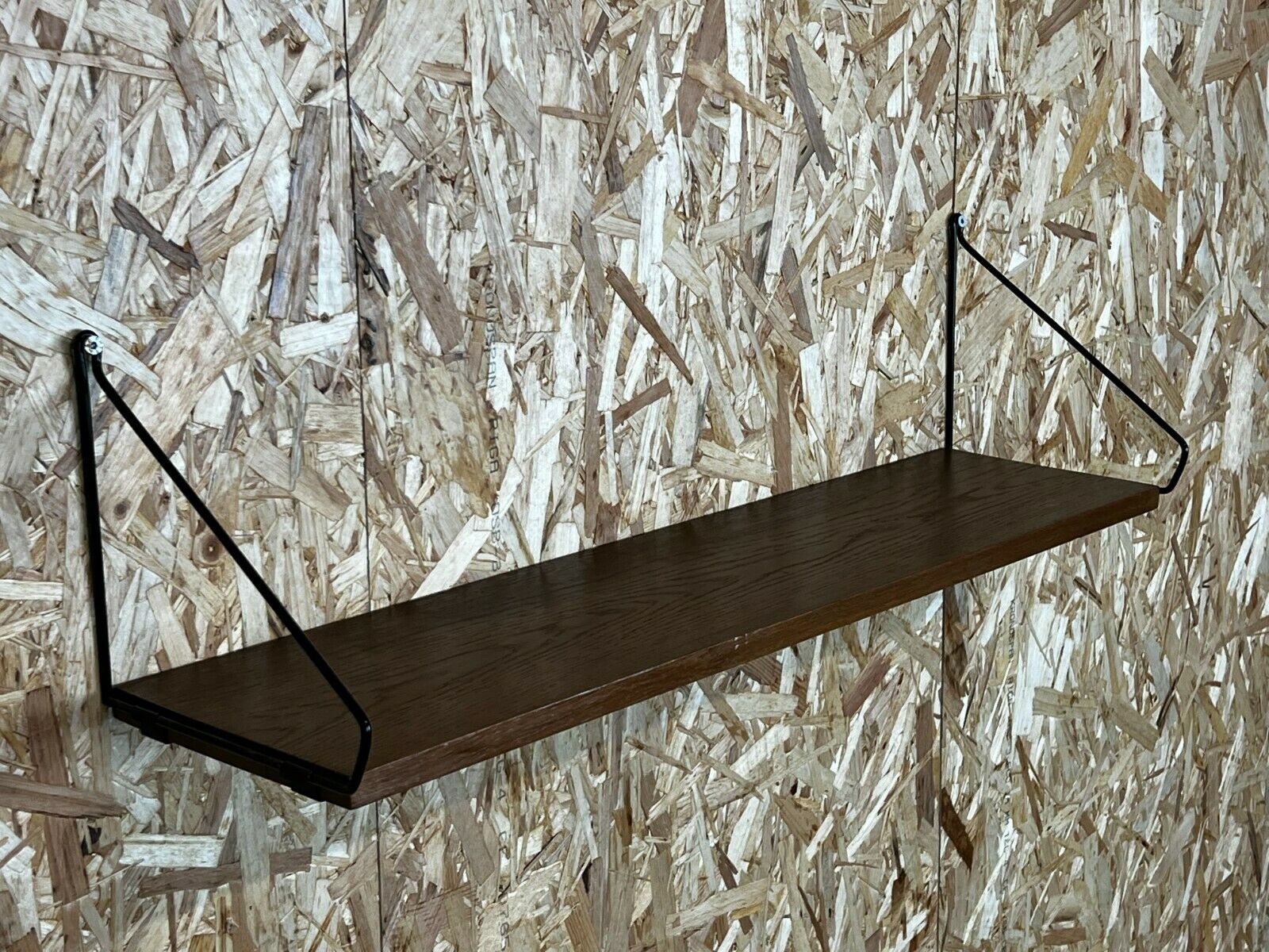 60s 70s oak shelf wall shelf WHB Stringregal Danish Design