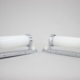 Set of Two Bauhaus Wall Lamps, Czechoslovakia, 1930s