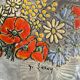 Enamelled glass service signed