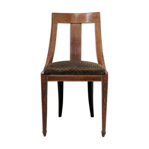 Chaise art déco en noyer
