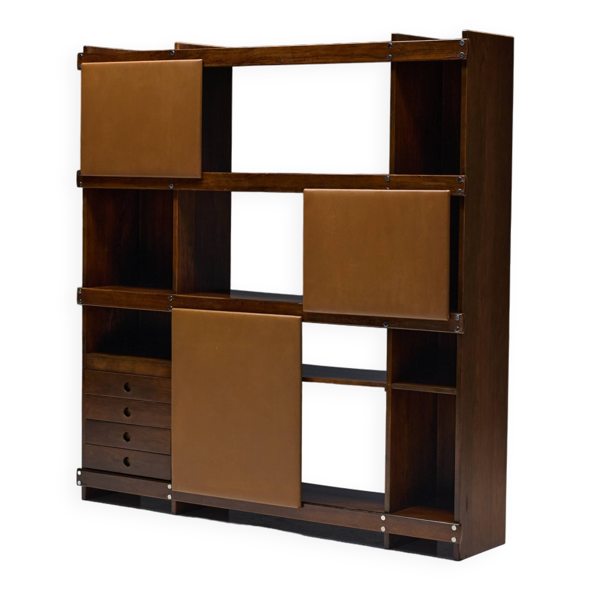 Bookcase 'Adolpho' by Sergio Rodrigues for OCA, Brazil, 1960s