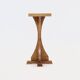 Sculptural Oak Pedestal Side Table 1950s