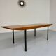 Antique Wilhelm Renz designer wooden coffee table, vintage Scandinavian style, 1960s