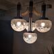 Large Italian Mid Century  Chandelier Pendant Murano Glass