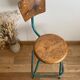 Swivel workshop high chair, vintage
