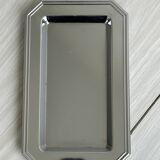 Small rectangular vintage tray made of lightweight metal