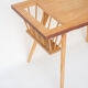 Vintage table, wooden table feet compass, side table, coffee table, lounge magazine table, retro, wooden table, table, 70's