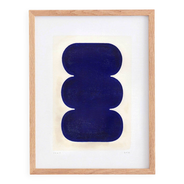 Twist - peinture contemporaine sur papier signée Eawy