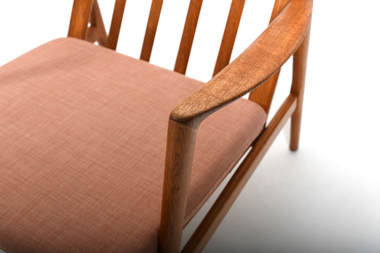 Mid century ikea easychair in solid oak from 1954