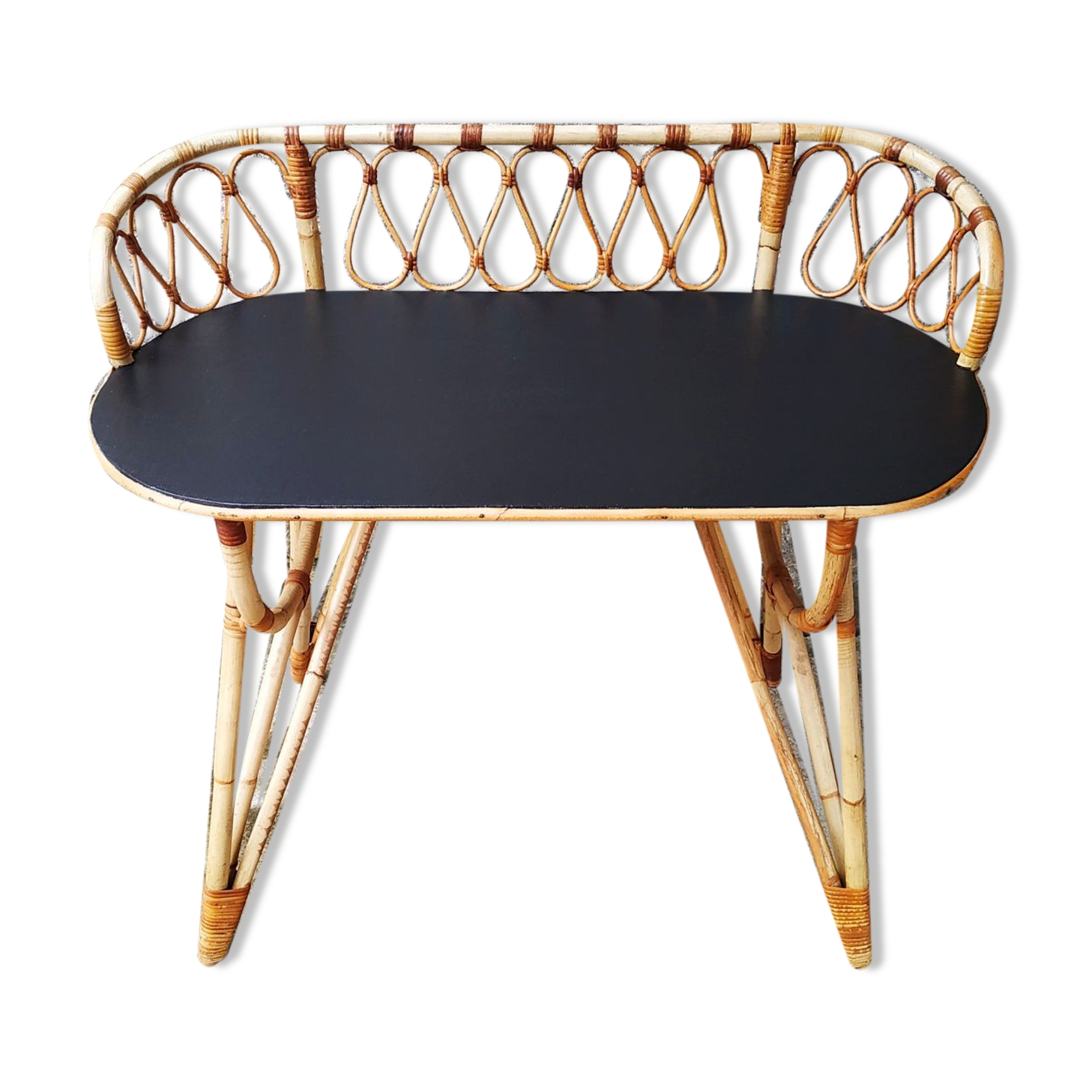 Rattan desk