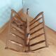 Turned wooden magazine holder