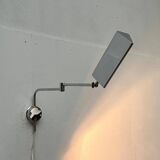 Mid-century Hollywood Regency chrome wall lamp by Florian Schulz for Interline, 1970s.