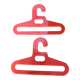 Pair of vintage orange hangers Prisunic