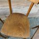 4 curved wooden chairs bistro coffee barter vintage