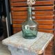 Tabouret en bois bleu vintage