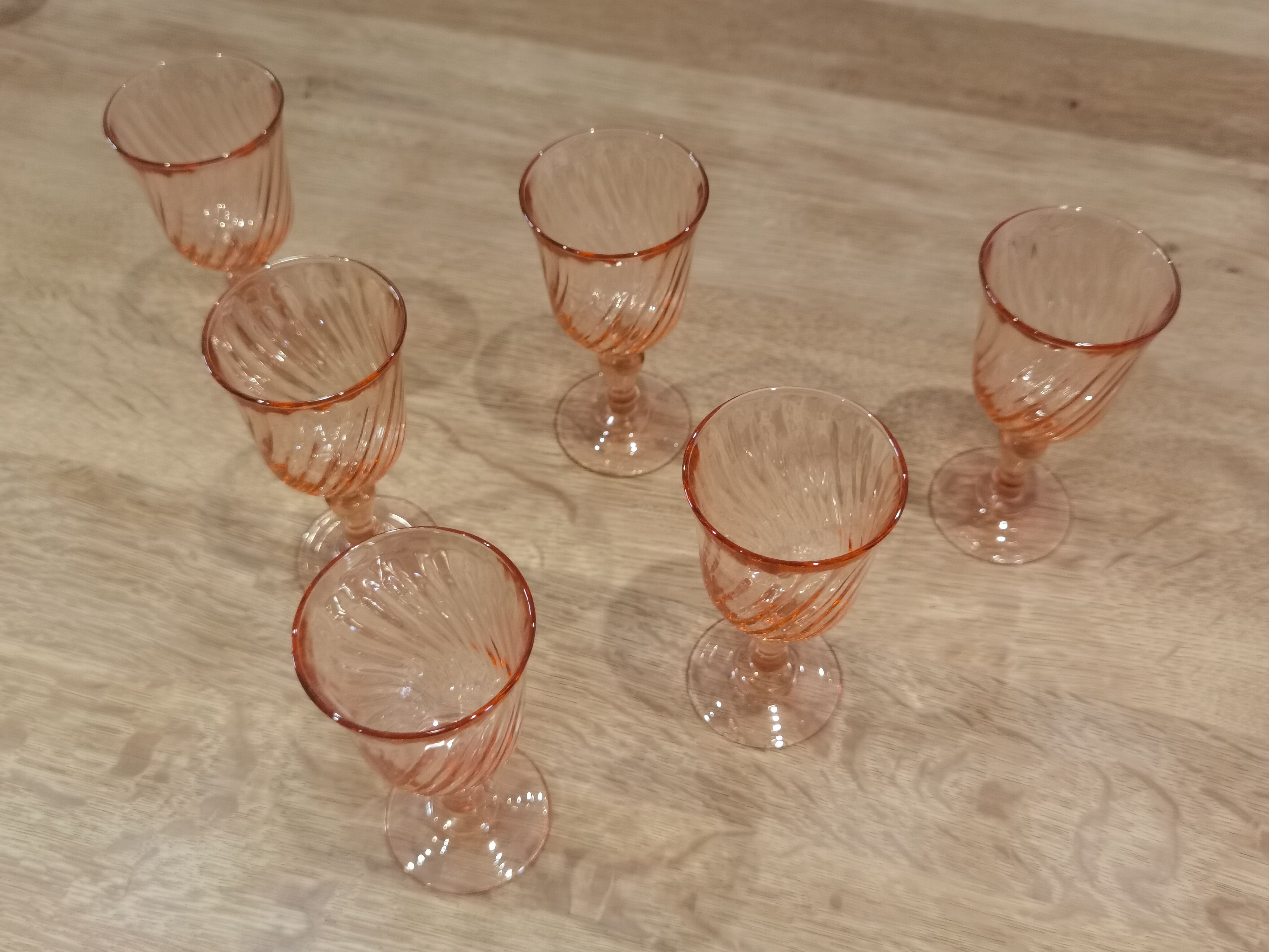 6 glasses wine/aperitif Rosaline Arcoroc Luminarc