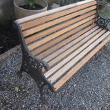 Cast-iron garden bench