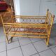 Vintage children's rattan bed from the 50s/60s