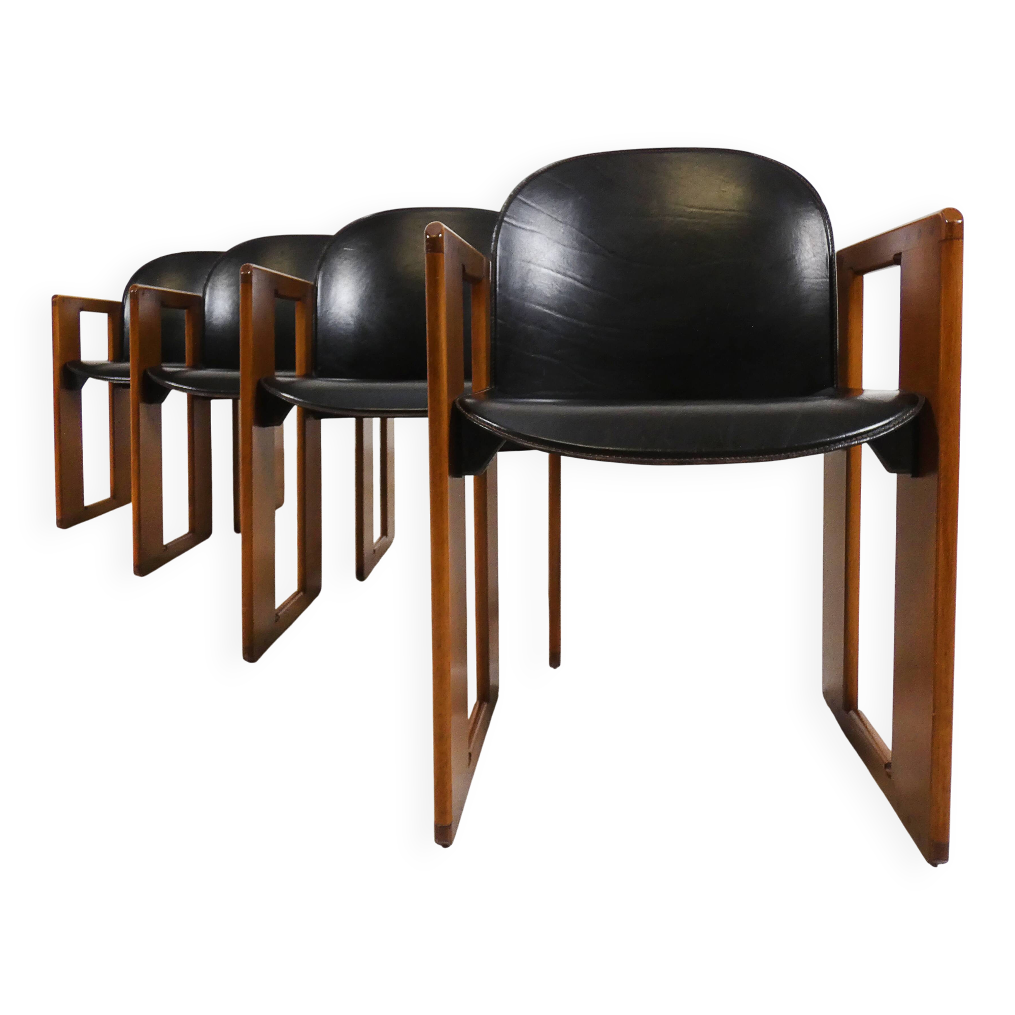 4 dining chairs - 'Dialogo' - Afra & Tobia Scarpa