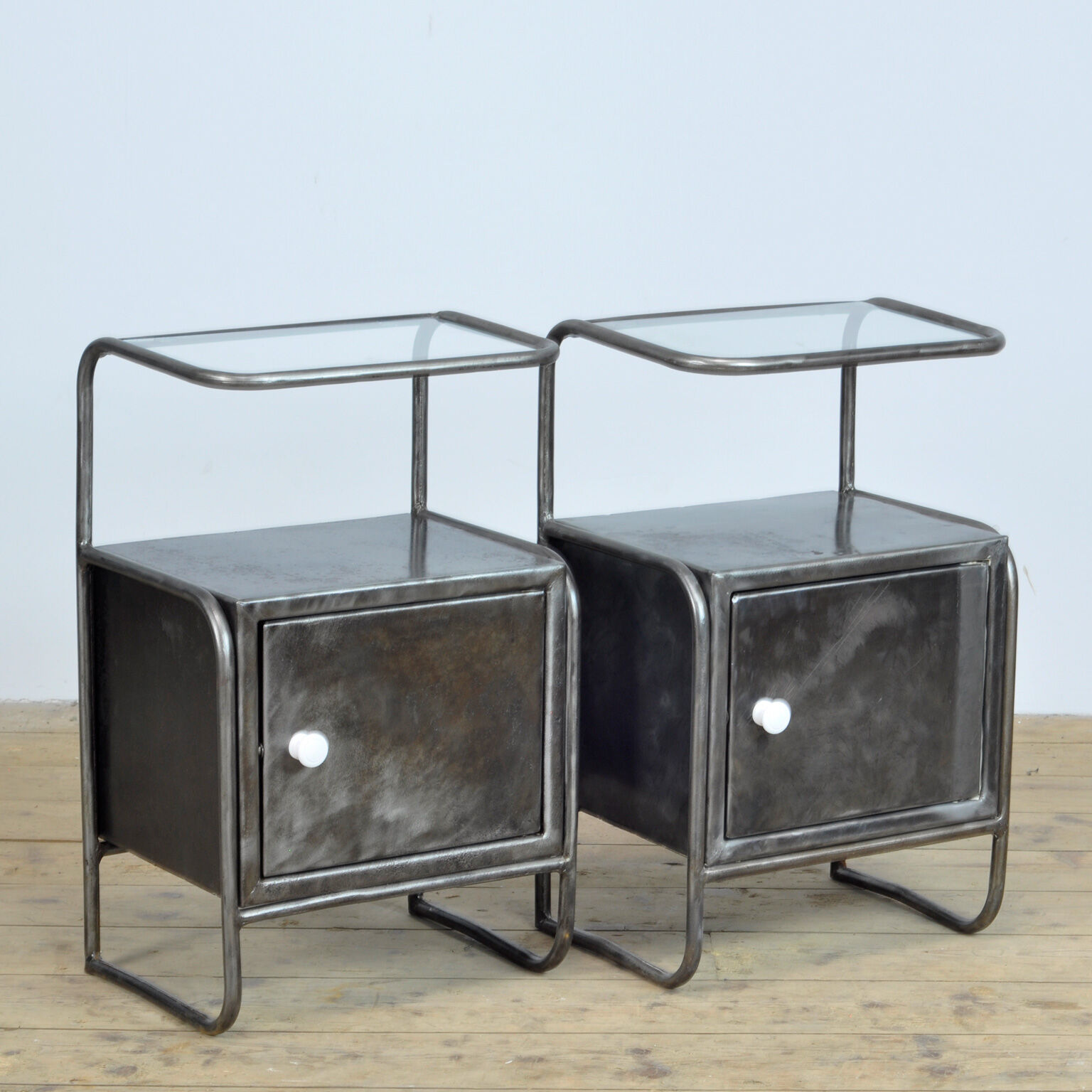 Set iron nightstand, 1950