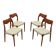 Set of four teak chairs, Danish design, 1960s, designer: Niels Otto Møller